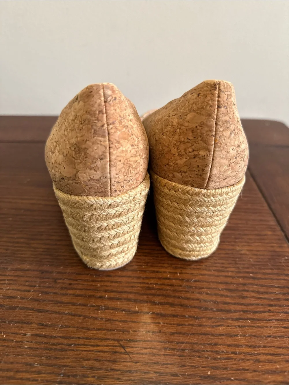 Jack Rogers Palmar Wedge Espadrille Peep-Toe Cork Women's Shoes NEW
